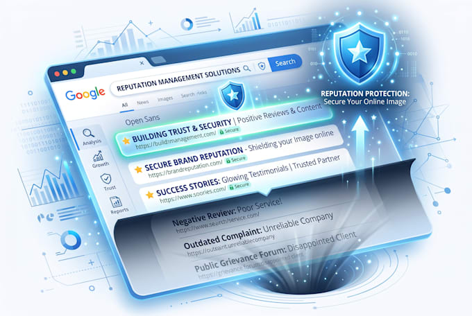 fix your online reputation management, orm, push down or suppress negative links