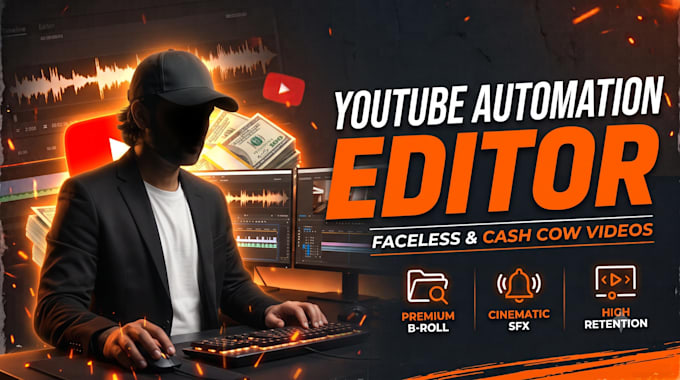 create high retention youtube automation faceless video editing