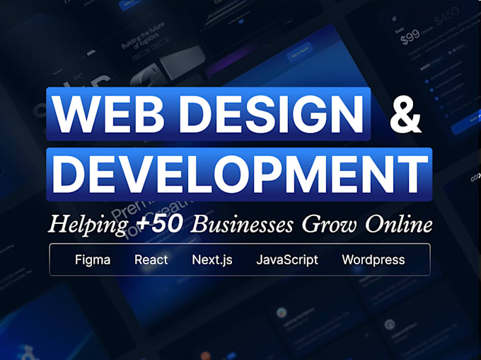 design and develop your website with react, next js or wordpress
