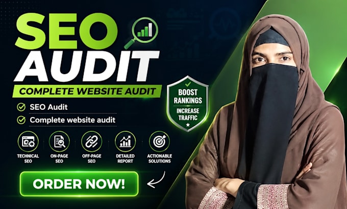 do a complete SEO audit with technical, on page and off page