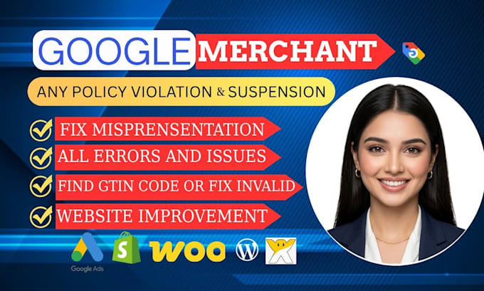 fix merchant center suspension and misrepresentation or gmc suspension