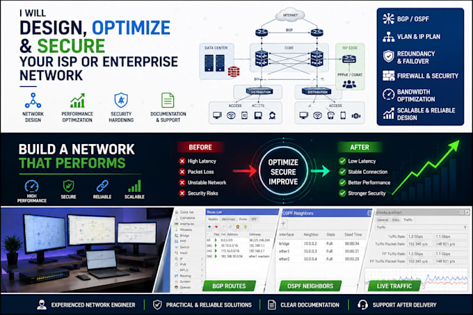 design, optimize, and secure your isp or enterprise network