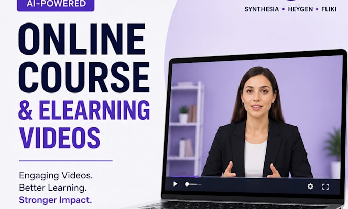 create ai elearning video, training videos, animated explainer and spokeperson