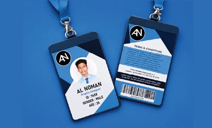 design a professional modern student id card