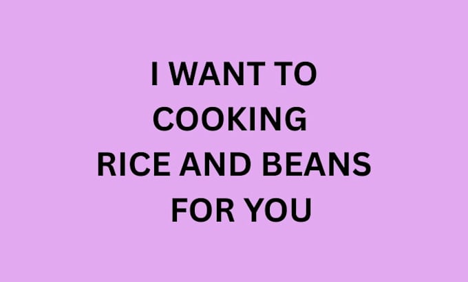 cook delicious rice and bean