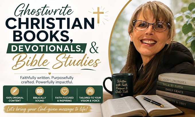 ghostwrite christian books, devotionals, and bible studies