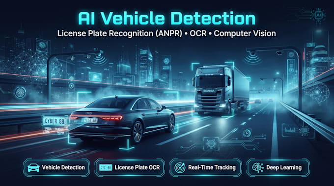 develop ai vehicle detection and automatic license plate recognition system
