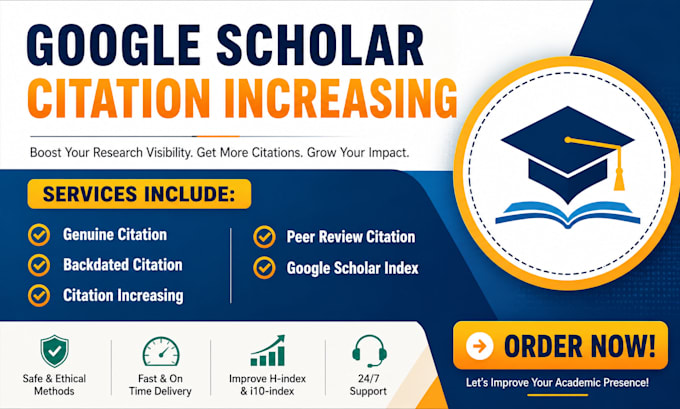 increase google scholar citation,write backdated and publish research articles