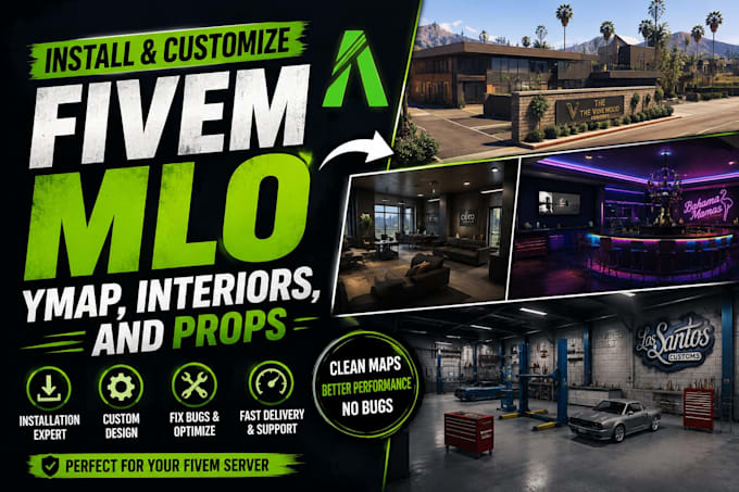 install and customize fivem mlo, ymap, interiors, and props