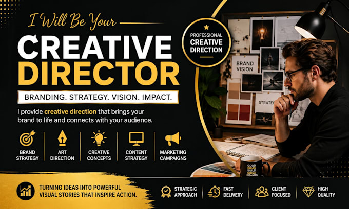 be your creative director for branding, content, and marketing projects