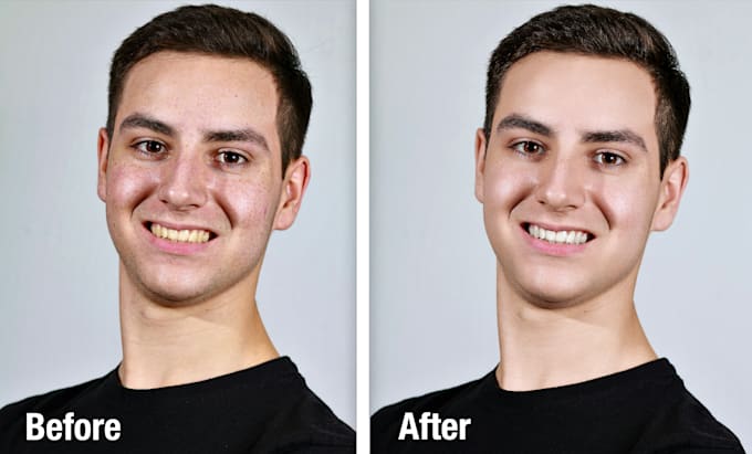 professionally retouch corporate headshots