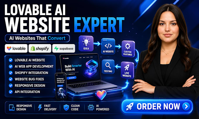 build or fix lovable ai website, lovable app, lovable shopify website debugging