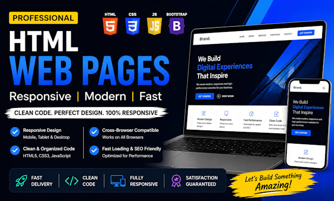 develop a responsive website using HTML CSS javascript