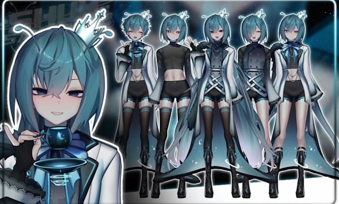create custom vrm vtuber model for warudo, vseeface and vtube studio