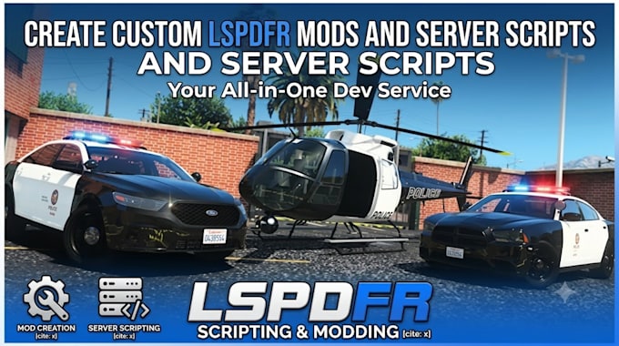 create custom lspdfr mods and server script