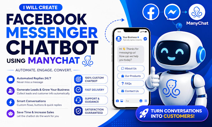 create a facebook messenger chatbot using manychat