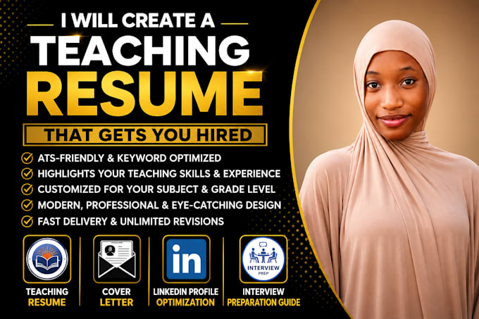 write a professional teaching resume and cover letter