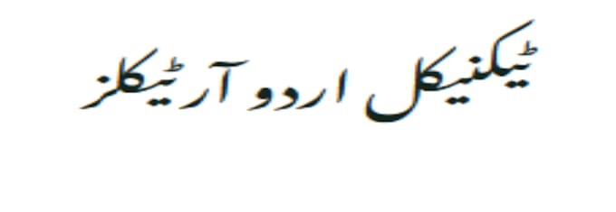 technical articles in urdu