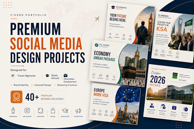 design modern instagram posts and social media graphics