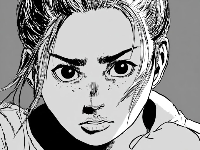 do manga comic strip, sketch,character design, graphic novel