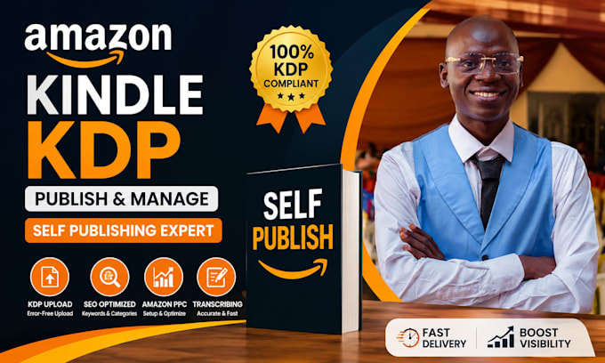 upload optimize amazon kdp book manage self publishing transcribing amazon ppc