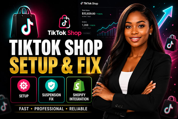 setup tiktok shop, fix tiktok shop issues and optimize your store