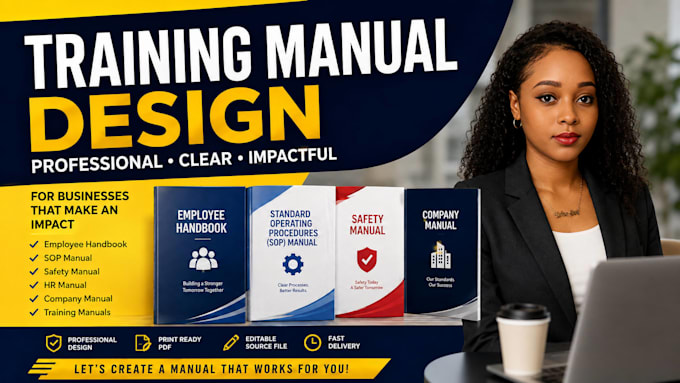 do interior book design for employee handbook, sop, company manuals, amazon kdp
