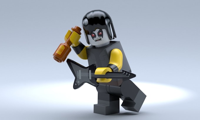 design custom lego moc characters, minifigures and 3d models for animation