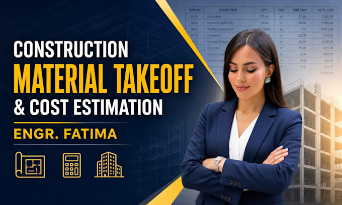 construction estimate, material take off, cost estimation