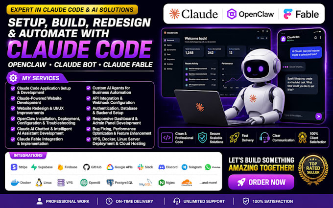 setup claude coded app claude website redesign openclaw claude bot claude fable