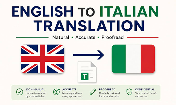 translate english into natural italian