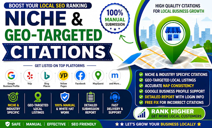 build manual niche and industry specific citations for google business profile
