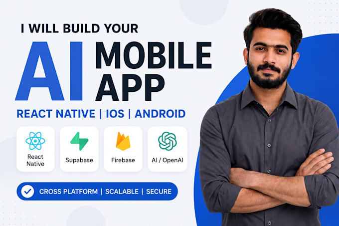 build react native ai apps for ios and android supabase firebase openai chatgpt