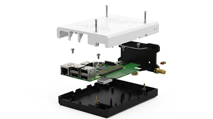 design pcb enclosure and electronic device housing for 3d printing iot, arduino