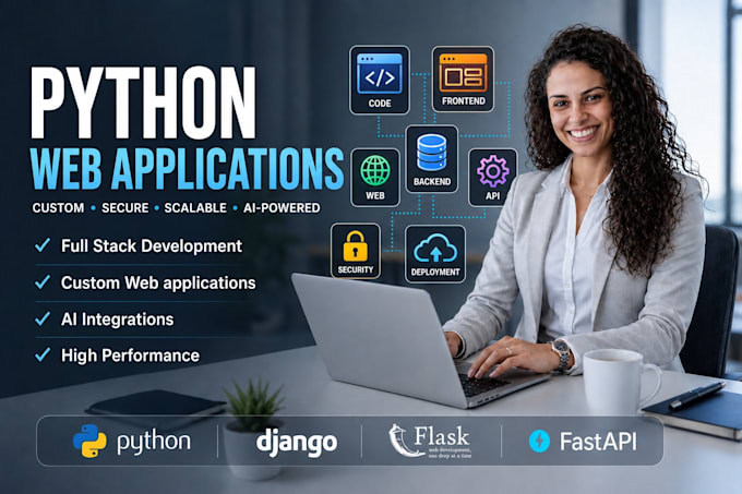 build a custom python web application using django, flask or fastapi