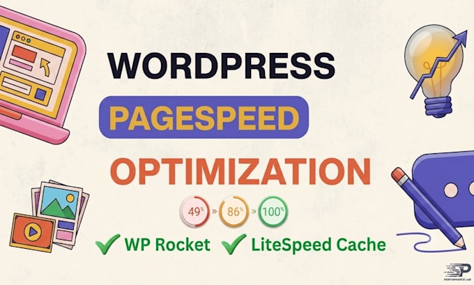 setup wp rocket or litespeed cache for wordpress speed optimization in 24 hours