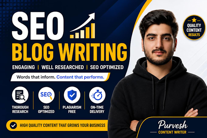 write SEO optimized blog posts and articles