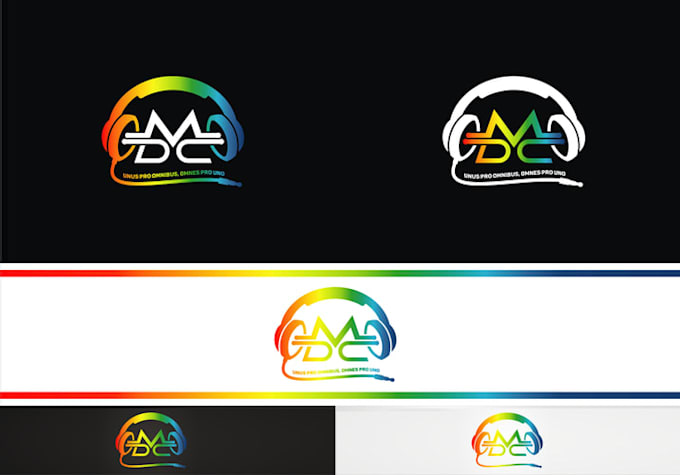 create a modern vibrant music logo design