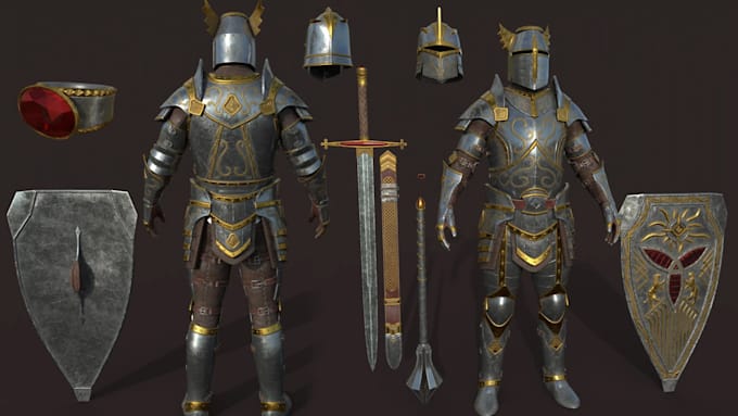 bannerlord, skyrim, bg3, l4d2, elden ring, fallout, witcher 3 model assets armor