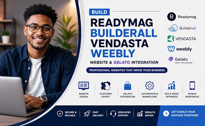 build readymag builderall vendasta weebly website and gelato integration