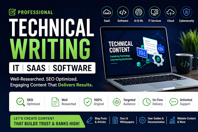 write SEO technical articles for saas software