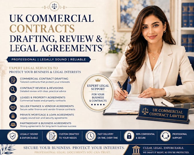 draft and review UK commercial property contracts
