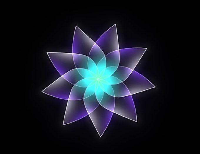 create custom abstract 2d motion graphics animation