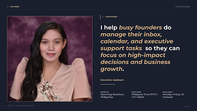 be your proactive virtual executive assistant and operations manager