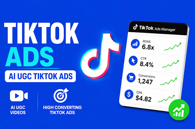 create tiktok ads, ai ugc tiktok ads, tiktok video ads that convert