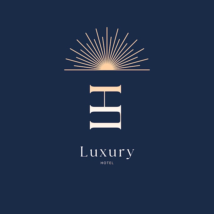design luxury minimalist monogram logo in canva