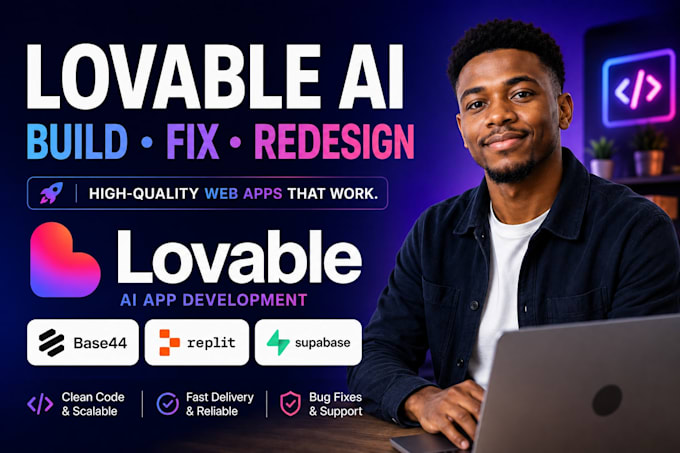 fix lovable ai lovable to IOS base44 lovable to wordpress, fix bugs