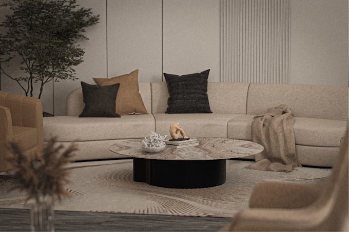 design realistic 3d interior rendering and visualization