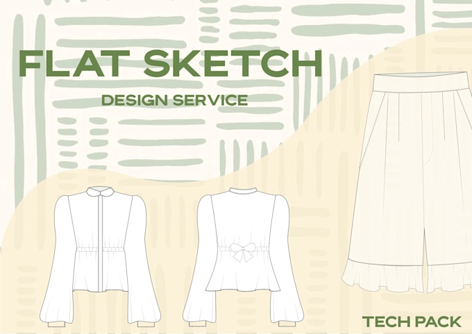 create professional fashion flats and technical drawings