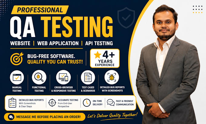 do QA testing of your website and mobile applications